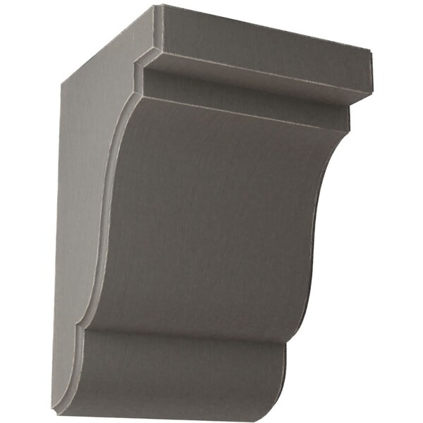 Ekena Millwork 5 1/4"W x 5"D x 7 1/2"H Bedford Wood Vintage Decor Bracket, Reclaimed Grey BKTWD05X05X08BEGY - main